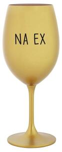 NA EX - zlatá sklenička na víno 350 ml