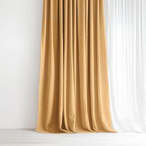 Goldea dekorační závěs peru - zlatý 280x135 cm