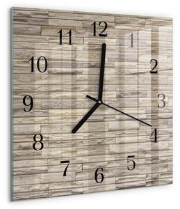 Skleněné hodiny na stěnu Zeď zskc-30x30-00057965