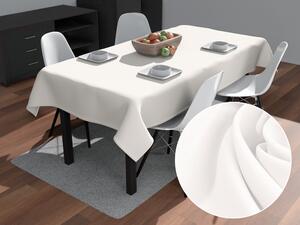 Biante Dekorační obdélníkový ubrus Rongo RG-032 Krémově bílý 140x220 cm