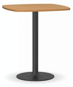 Konferenční stolek FILIP II, 660x660 mm, černá podnož, deska bříza