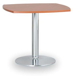 Konferenční stolek ZEUS II, 660x660 mm, chromovaná podnož, deska bříza