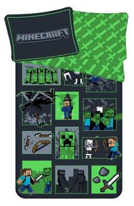 Povlečení bavlna Minecraft Survival Mode 140x200, 70x90 cm