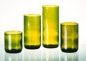 DT Glass Sklenice upcyklovaná 200 ml, zelená