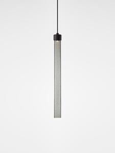 Brokis Designové LED závěsné svítidlo Comet Round 700, PC1376 Povrch Montury: Broušená bronz lak, Barva skla: Šedá kouřová - transparentní sklo, Baldachýn: Broušená champagne lak
