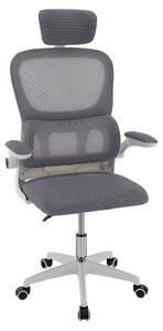 Ergonomická kancelářská židle IMPERIAL - šedá síťovina