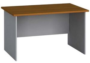 Kancelářský psací stůl PRIMO FLEXI, rovný 1200 x 800 mm, šedá / třešeň
