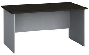 Kancelářský psací stůl PRIMO FLEXI, rovný 1400 x 800 mm, šedá / wenge