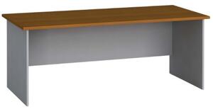 Kancelářský psací stůl PRIMO FLEXI, rovný 1800 x 800 mm, šedá / třešeň