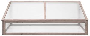 Skleník šedý 110 x 58,5 x 39 cm jedlové dřevo