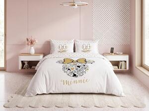 Dětské povlečení MINNIE GOLD bílé Rozměr povlečení: 70 x 90 cm | 140 x 200 cm
