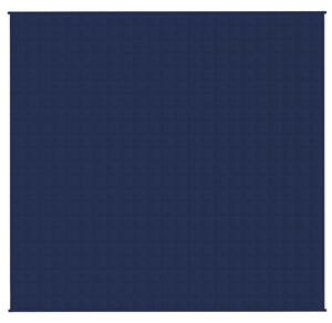 Zátěžová deka modrá 220 x 230 cm 15 kg textil