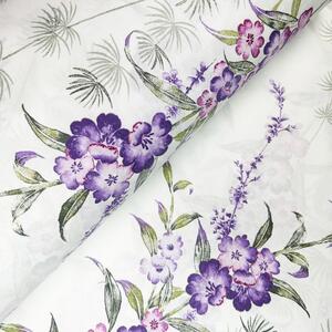 Ervi bavlna š.240cm - Pohádková louka fialová - 29101-18, metráž