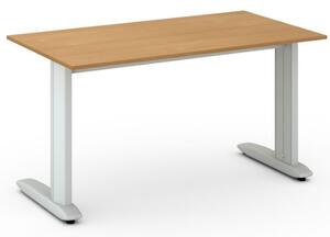 Kancelářský psací stůl PRIMO FLEXIBLE 1400 x 800 mm, třešeň