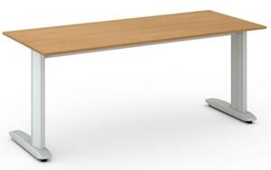 Kancelářský psací stůl PRIMO FLEXIBLE1800 x 800 mm, ořech
