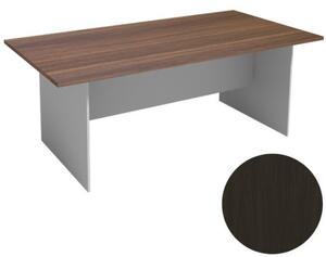 Jednací stůl PRIMO FLEXI 2000 x 1000 mm, hranatý, šedá / wenge