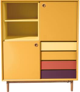 Hořčicově žlutá komoda Tom Tailor for Tenzo Color Box, 114 x 137 cm