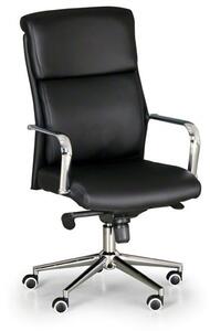 Kožená kancelářská židle VIRO, černá