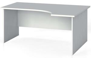 Rohový kancelářský pracovní stůl PRIMO FLEXI, 1600 x 1200 mm, bílá, pravý
