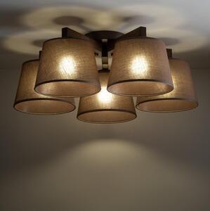 BRILAGI - LED Přisazený lustr LATTE 5xE27/15W/230V borovice/hnědá