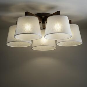 BRILAGI - LED Přisazený lustr LATTE 5xE27/15W/230V borovice/bílá