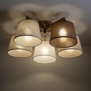 BRILAGI - LED Přisazený lustr LATTE SABIA 5xE27/15W/230V borovice/mix