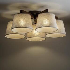 BRILAGI - LED Přisazený lustr LATTE 5xE27/15W/230V borovice/krémová