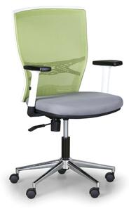Kancelářská židle HAAG, zelená / šedá