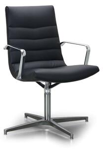 Kožená konferenční židle PROKURIST, černá