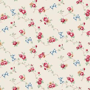 Vliesová tapeta na zeď, krémová, květiny, 125511, Cath Kidstone
