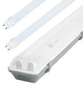 LED Solution Zářivkové těleso 60cm + 2x LED trubice 10W 160lm/W Premium GXWP209_191326