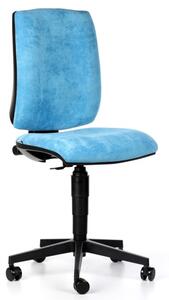 Kancelářská židle FIGO bez područek, permanentní kontakt, modrá