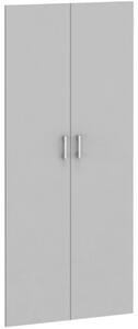 Dveře pro regály PRIMO KOMBI, výška 1838 mm, na 4 police, šedé