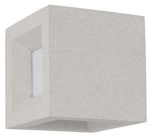 NV 9762162 Venkovní nástěnné svítidlo CASTRO bílý pískovec a akryl E27 1x12W bez žárovky 100-240V IP65 - NOVA LUCE