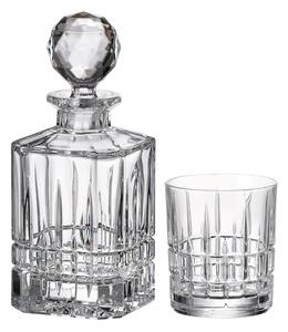 Bohemia Crystal Whisky set Dover 99999/15720/861 (set 1 karafa + 6 skl