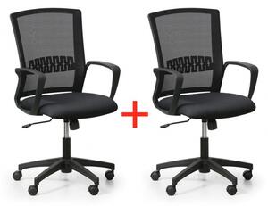 Kancelářská židle ROY 1+1 ZDARMA, černá
