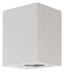 NV 9790541 Venkovní nástěnné svítidlo FUENTO bílý pískovec skleněný difuzor GU10 1x7W IP65 100-240V bez žárovky světlo dolů - NOVA LUCE