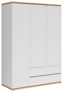 VÍCEÚČELOVÁ SKŘÍŇ, bílá, dub artisan, 143/201/58 cm Xora - Online Only komody, Online Only