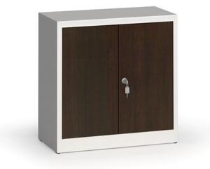 Svařované skříně s lamino dveřmi, 800 x 800 x 400 mm, RAL 7035/wenge