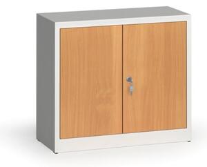 Svařované skříně s lamino dveřmi, 800 x 920 x 400 mm, RAL 7035/buk