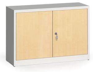 Svařované skříně s lamino dveřmi, 800 x 1200 x 400 mm, RAL 7035/bříza