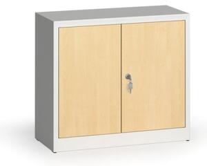 Svařované skříně s lamino dveřmi, 800 x 920 x 400 mm, RAL 7035/bříza