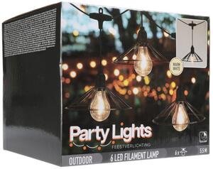 DekorStyle LED světelný řetěz Party II 5,5 m teplá bílá