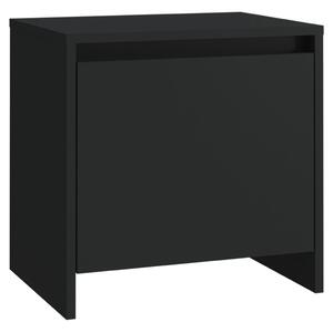Noční stolek černý 45 x 34 x 44,5 cm dřevotříska