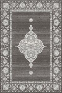 Kusový koberec vlněný Agnella Tempo Natural Karuka Grafit šedý Rozměr: 100x180 cm