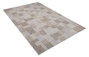 Makro Abra Kusový koberec Sisal MELISSA KM27A Kostky Geometrický šedý Rozměr: 60x100 cm