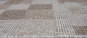 Makro Abra Kusový koberec Sisal MELISSA KM27A Kostky Geometrický šedý Rozměr: 160x230 cm