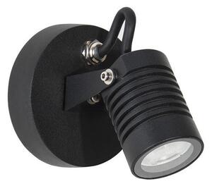 NV 9971451 Venkovní nástěnné svítidlo FEND černý hliník a sklo LED 5W 3000K 100-240V 21st. IP65 - NOVA LUCE
