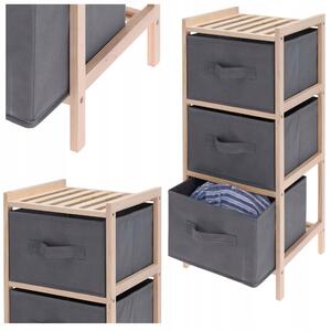 Regál Home Styling Collection 27,5 cm x 65 cm x 25,4 cm šedý