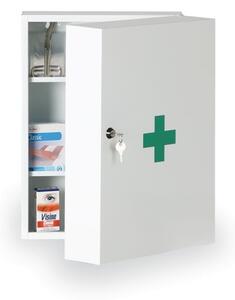 Kovová lékárnička na zeď, 45 x 32 x 19 cm, s náplní DIN13157